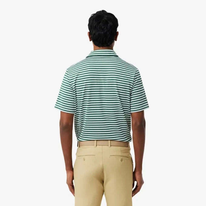 Polo de golfe com riscas Ultra Dry de corte regular