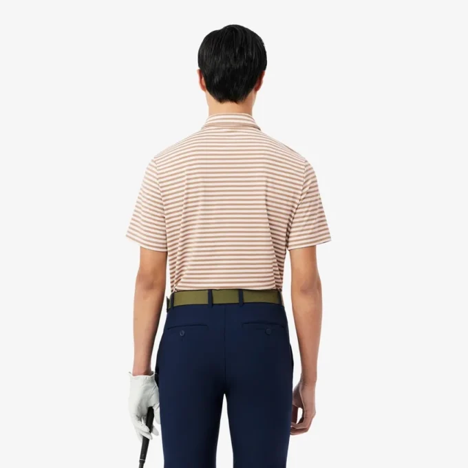 Polo de golfe com riscas Ultra Dry de corte regular