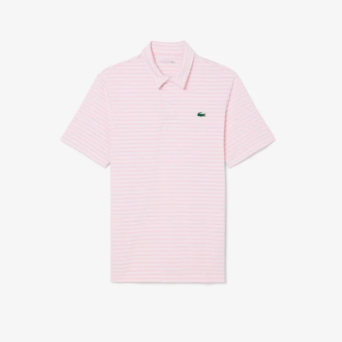 Polo de golfe com riscas Ultra Dry de corte regular