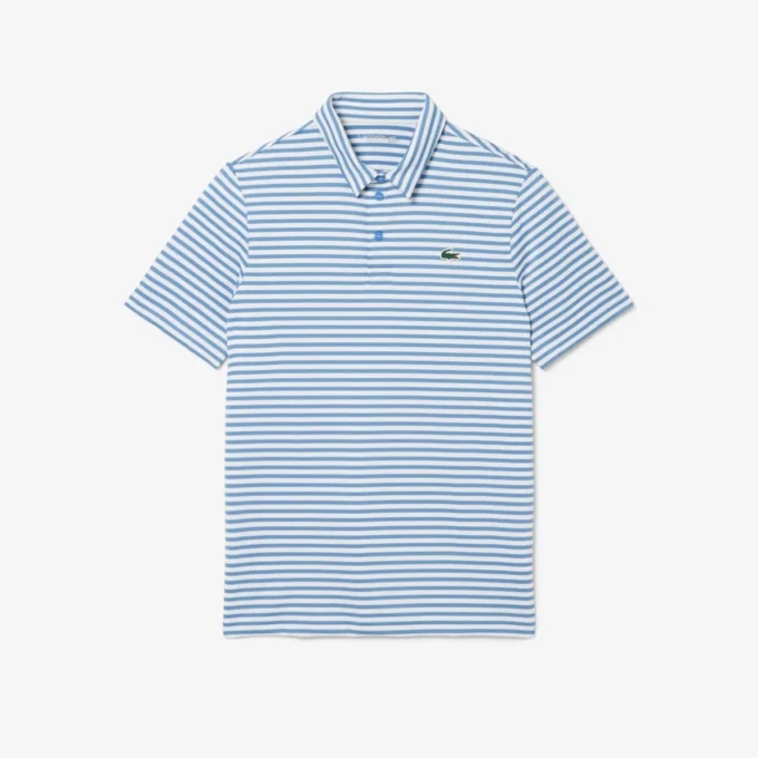 Polo de golfe com riscas Ultra Dry de corte regular