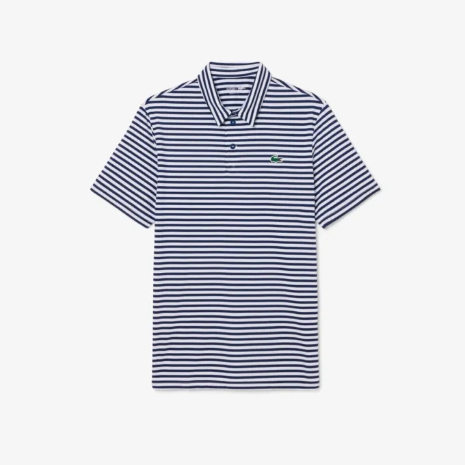Polo de golfe com riscas Ultra Dry de corte regular