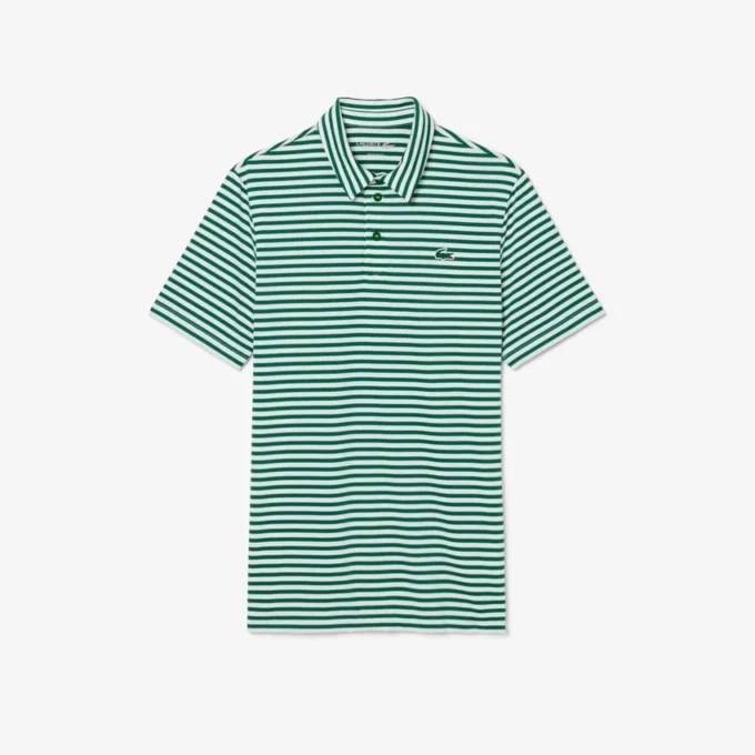 Polo de golfe com riscas Ultra Dry de corte regular