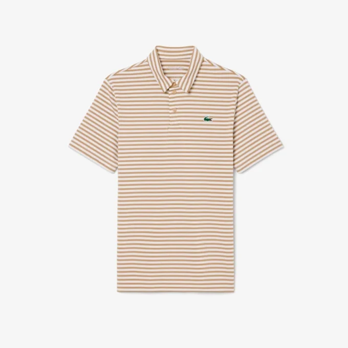 Polo de golfe com riscas Ultra Dry de corte regular