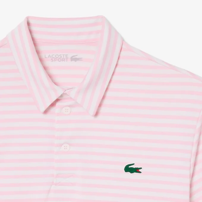 Polo de golfe com riscas Ultra Dry de corte regular