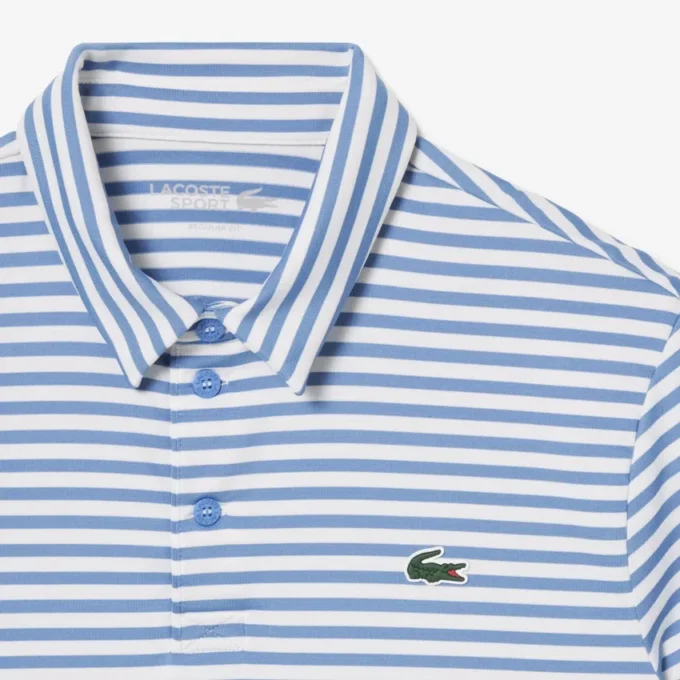 Polo de golfe com riscas Ultra Dry de corte regular