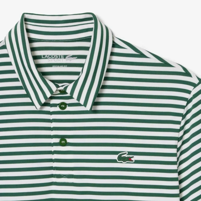 Polo de golfe com riscas Ultra Dry de corte regular