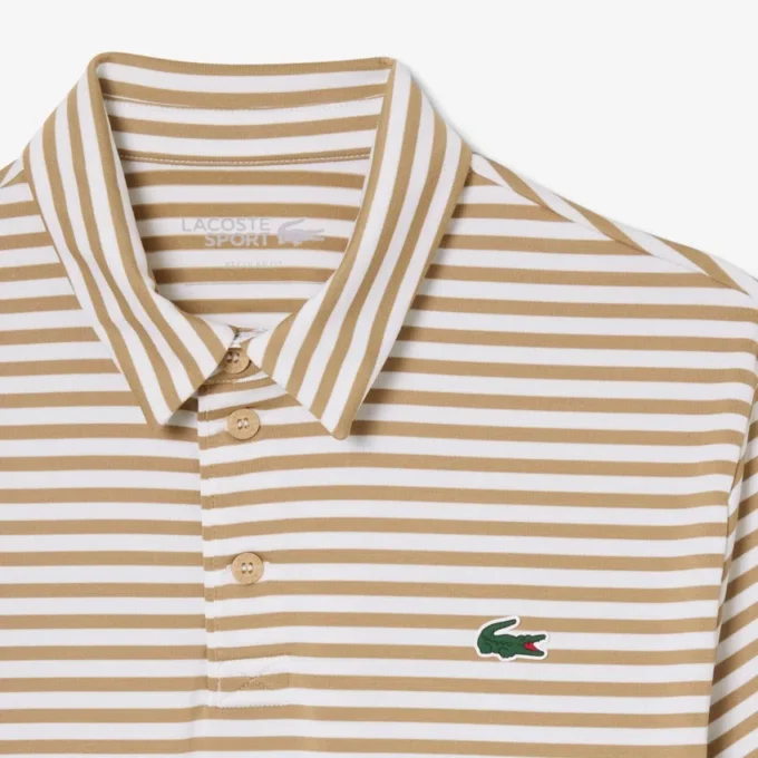 Polo de golfe com riscas Ultra Dry de corte regular