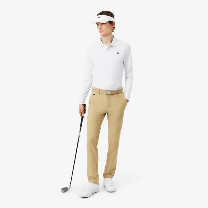 Polo de golfe de manga comprida Ultra Dry com corte regular