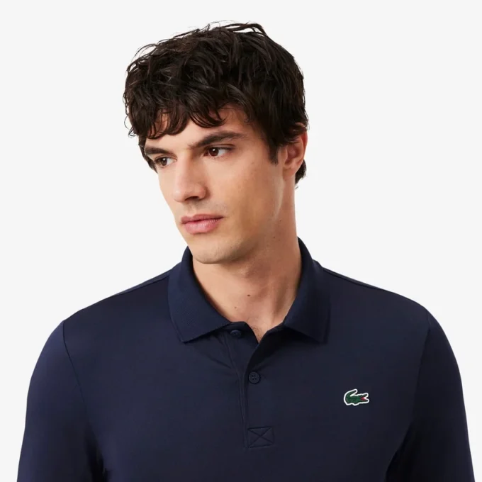 Polo de golfe de manga comprida Ultra Dry com corte regular
