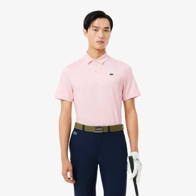 Polo de golfe estampado de corte regular