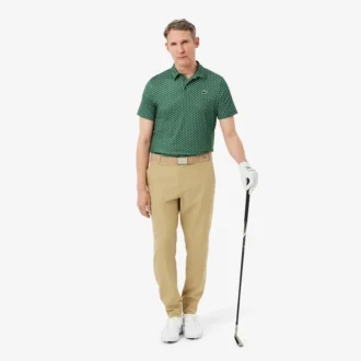 Polo de golfe estampado de corte regular