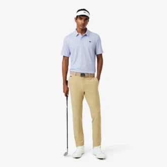 Polo de golfe estampado de corte regular