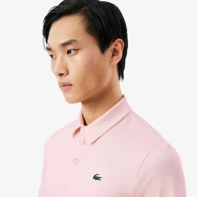 Polo de golfe estampado de corte regular