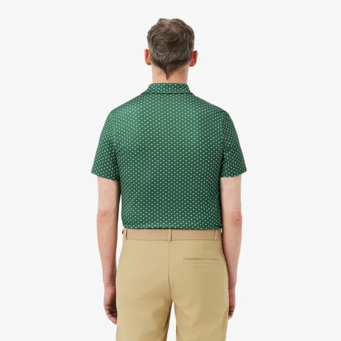 Polo de golfe estampado de corte regular
