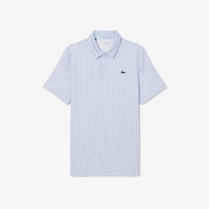 Polo de golfe estampado de corte regular