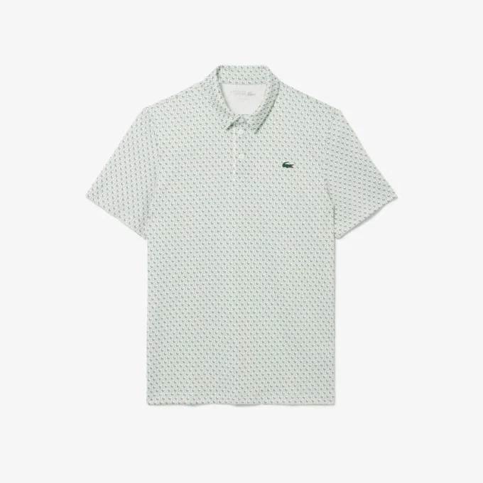 Polo de golfe estampado de corte regular