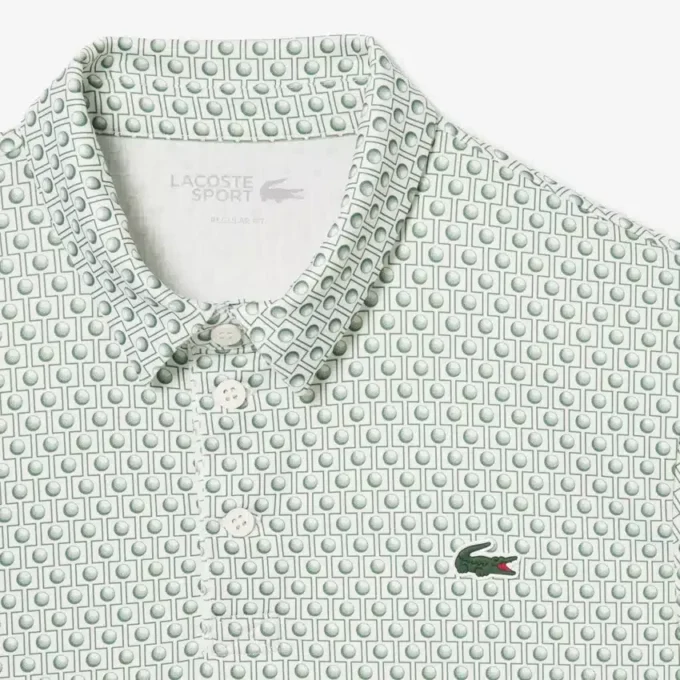 Polo de golfe estampado de corte regular