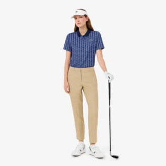 Polo de golfe feminino com corte regular e proteção UV