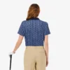 Polo de golfe feminino com corte regular e proteção UV