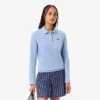 Polo de golfe feminino com proteção UV e termorregulação
