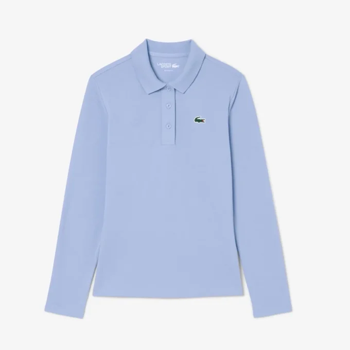 Polo de golfe feminino com proteção UV e termorregulação