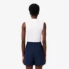 Polo de golfe feminino slim fit com proteção UV e tecido elástico