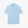 Polo de golfe feminino slim fit com proteção UV e tecido elástico