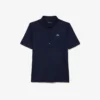 Polo de golfe feminino slim fit com proteção UV e tecido elástico