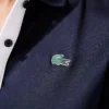 Polo de golfe feminino slim fit com proteção UV e tecido elástico