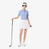 Polo de golfe feminino slim fit com termorregulação