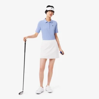 Polo de golfe feminino slim fit com termorregulação