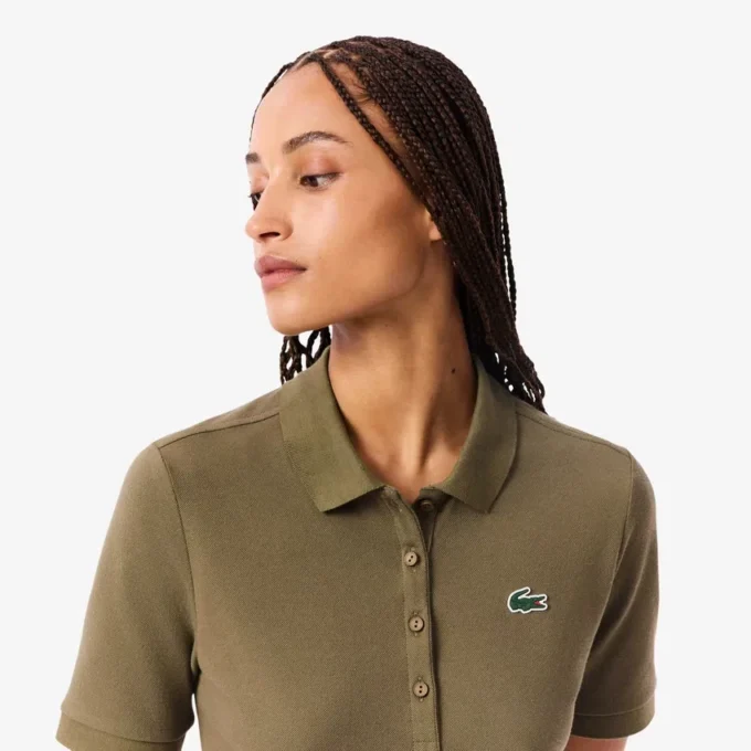 Polo de golfe feminino slim fit com termorregulação