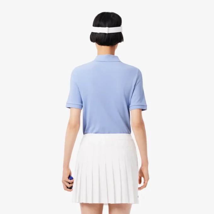 Polo de golfe feminino slim fit com termorregulação