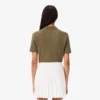 Polo de golfe feminino slim fit com termorregulação