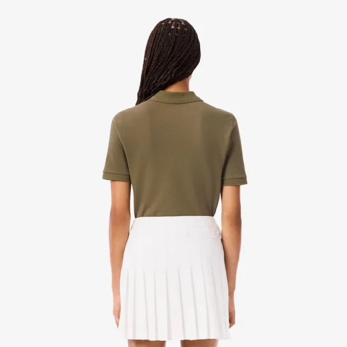 Polo de golfe feminino slim fit com termorregulação