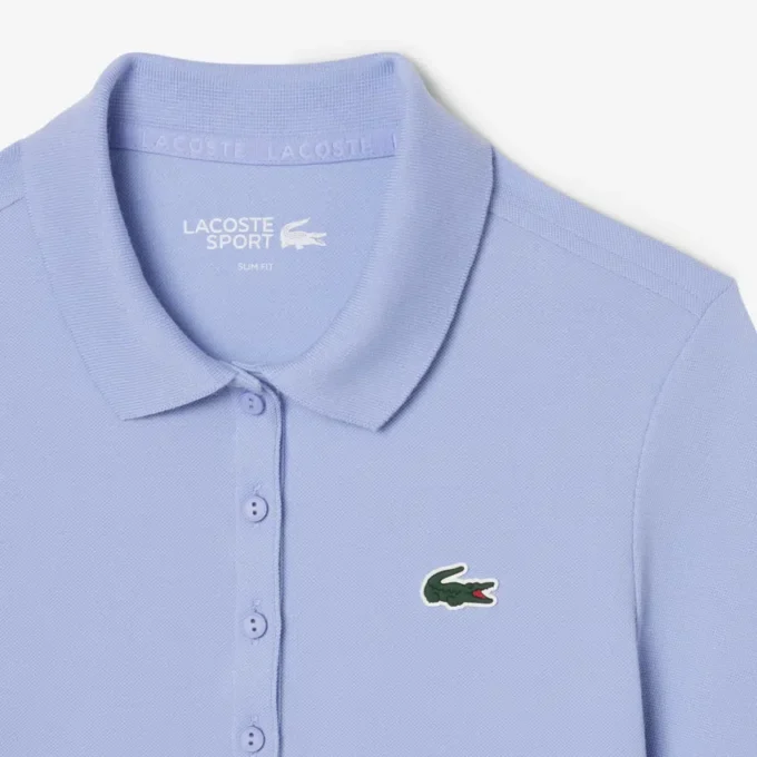 Polo de golfe feminino slim fit com termorregulação