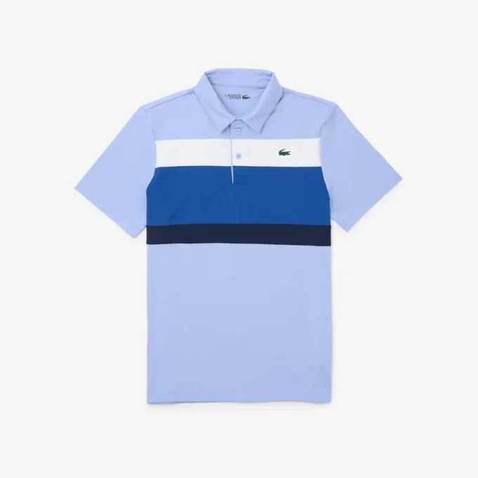 Polo de golfe para homem, corte regular, com blocos de cor