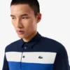 Polo de golfe para homem, corte regular, com blocos de cor