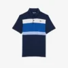 Polo de golfe para homem, corte regular, com blocos de cor
