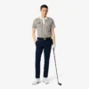 Polo de golfe às riscas com termorregulação para homem