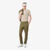 Polo de golfe às riscas com termorregulação para homem