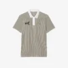 Polo de golfe às riscas com termorregulação para homem