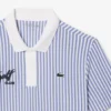 Polo de golfe às riscas com termorregulação para homem