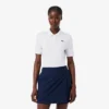 Polo de golfe Slim Fit com proteção UV e tecido elástico