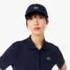 Polo de golfe Slim Fit com proteção UV e tecido elástico