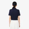 Polo de golfe Slim Fit com proteção UV e tecido elástico