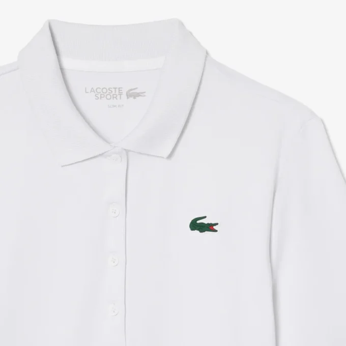 Polo de golfe Slim Fit com proteção UV e tecido elástico