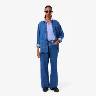 Polo de malha canelada 3D para mulher