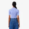Polo de malha canelada 3D para mulher