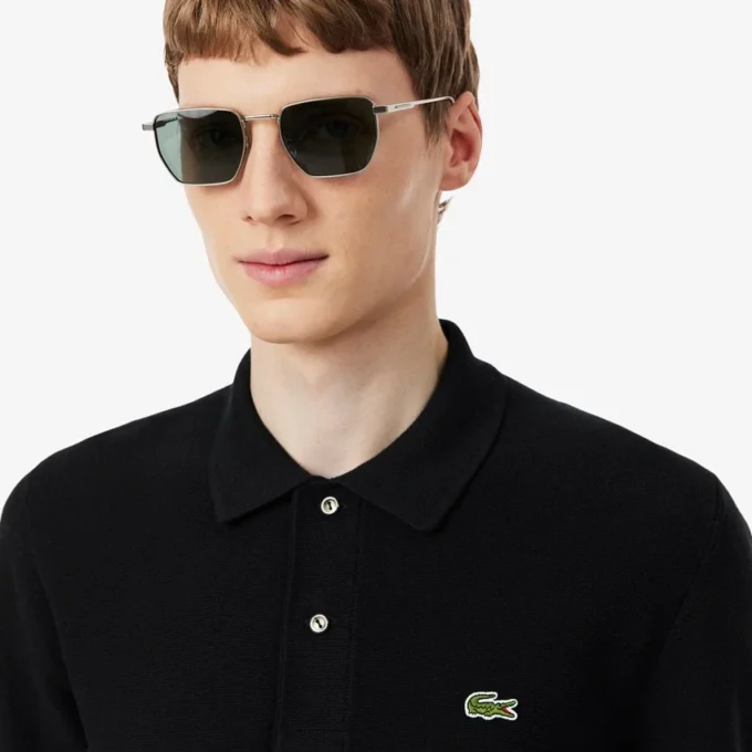 Polo de malha com corte clássico